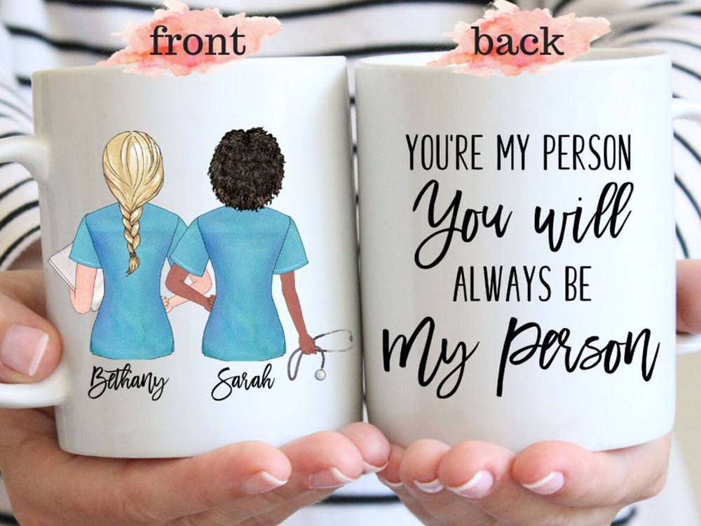 Personalized Nurse Mug Best Friends Forever Coffee Mug Nurse Gift