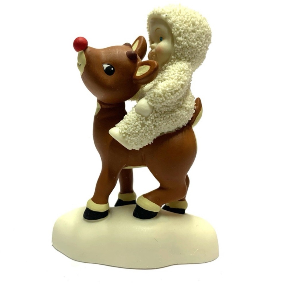 Snowbabies “Rudolph Lights the Way” Figurine | Christmas Rudolph Reindeer