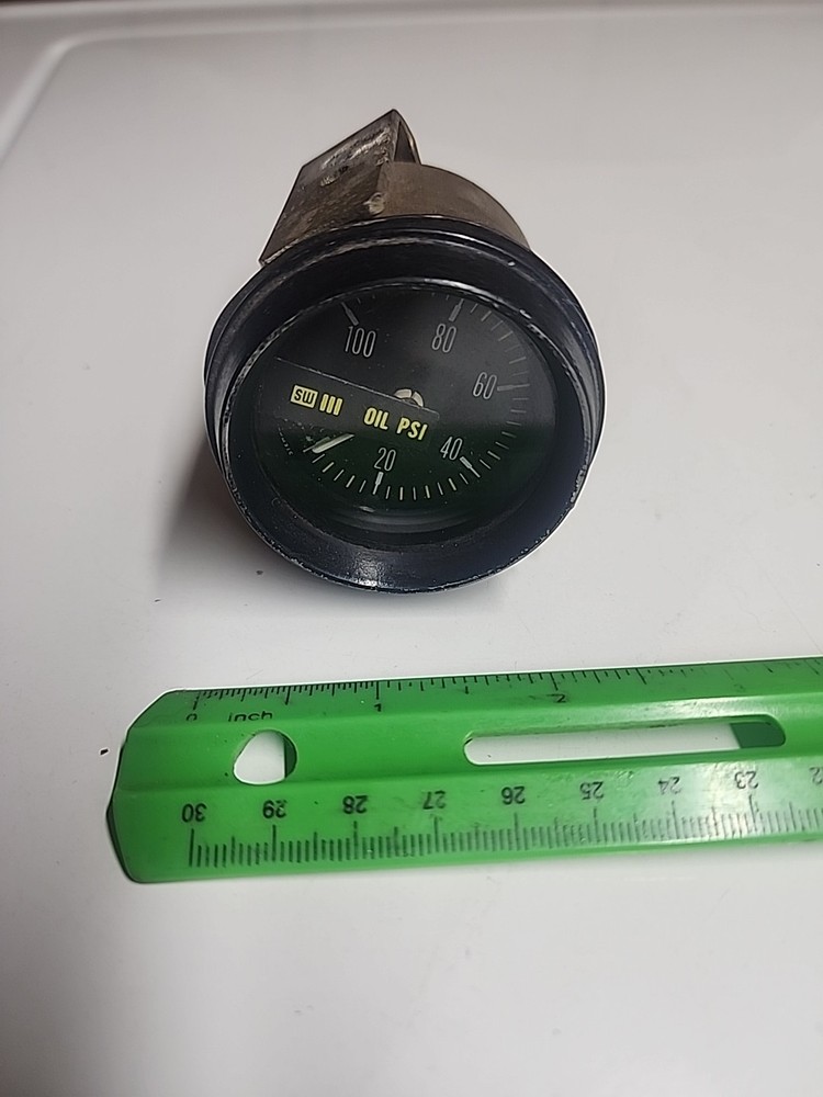 Stewart-Warner Oil Pressure Gauge P-826364 Used, Vintage 82327 360lb