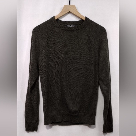 Banana Republic Extra Fine Italian Merino Wool Sweater Men's S Gray Casual Comfy