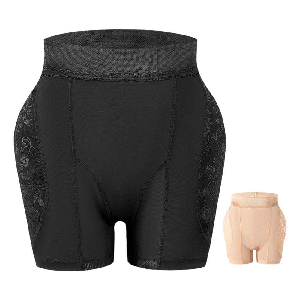 Slimming Jacquard Mesh Pants for Women with Removable Butt Pads