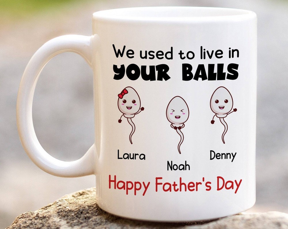 Custom Dad Mug - We Used To Live In Funny Father's Day Gift