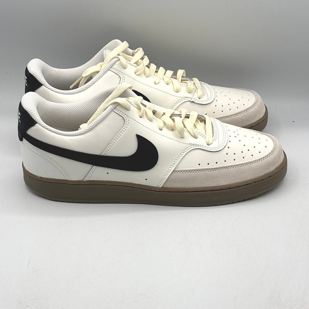 Nike Court Vision Lo Mens Sail Black Light Orewood Brown 11.5 FQ8075-133
