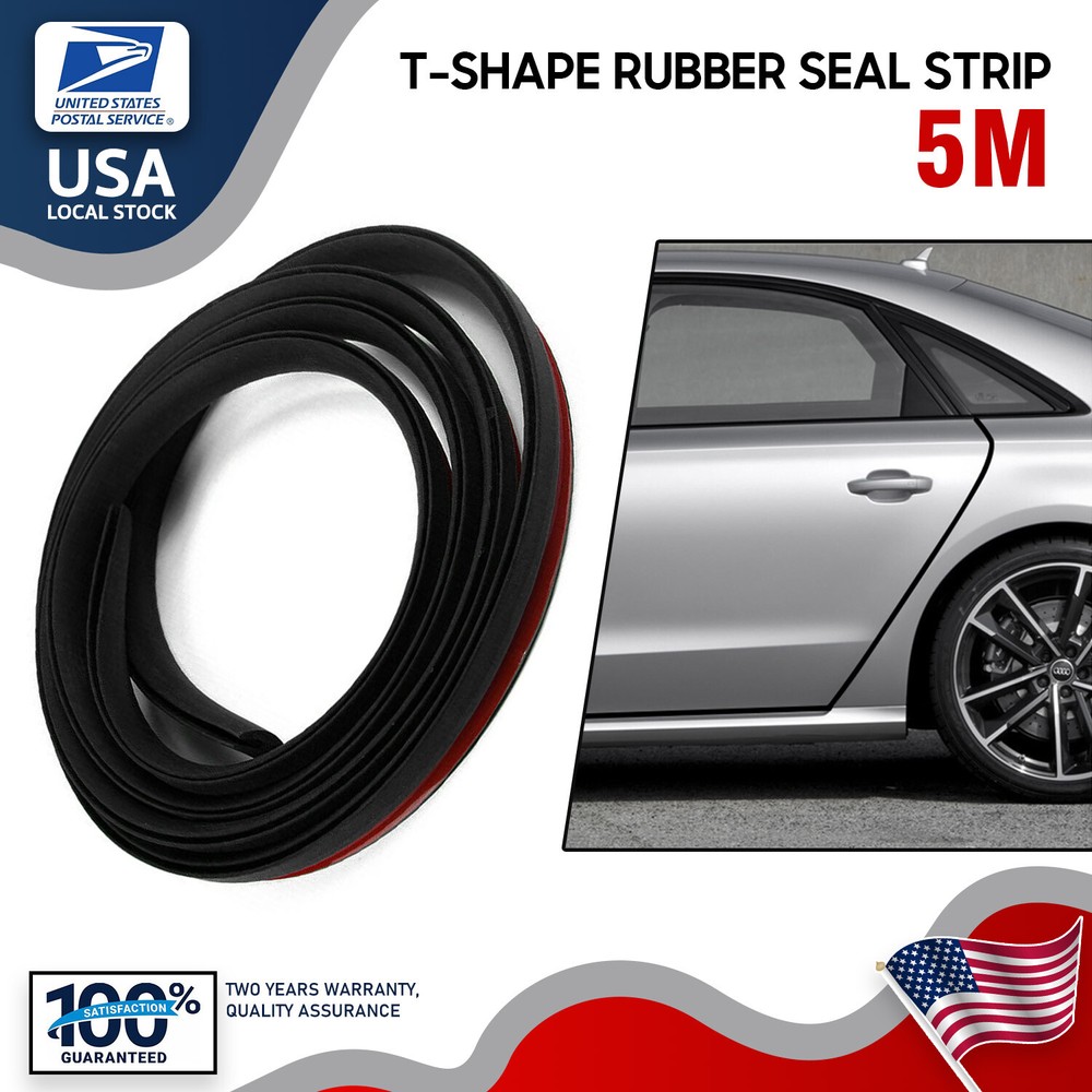 1X16.5FT Car Rubber Seal Trim Molding Strip Door Edge Lock Protector All Weather