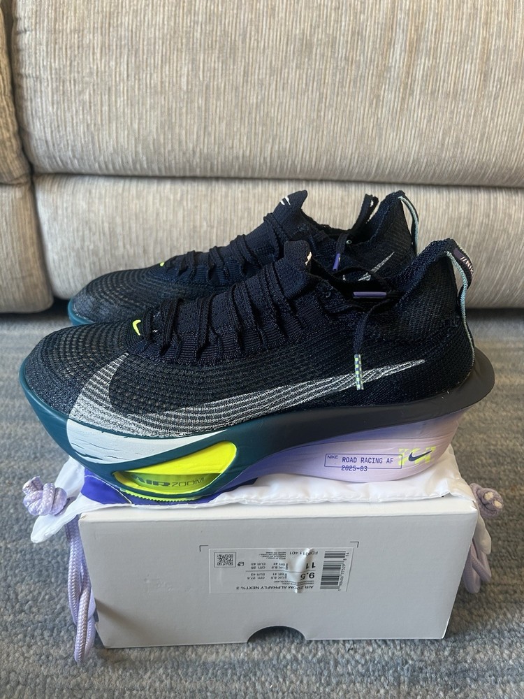 Nike Air Zoom Alphafly NEXT% 3 Obsidian Persian Violet FD8311-401 Size 9.5