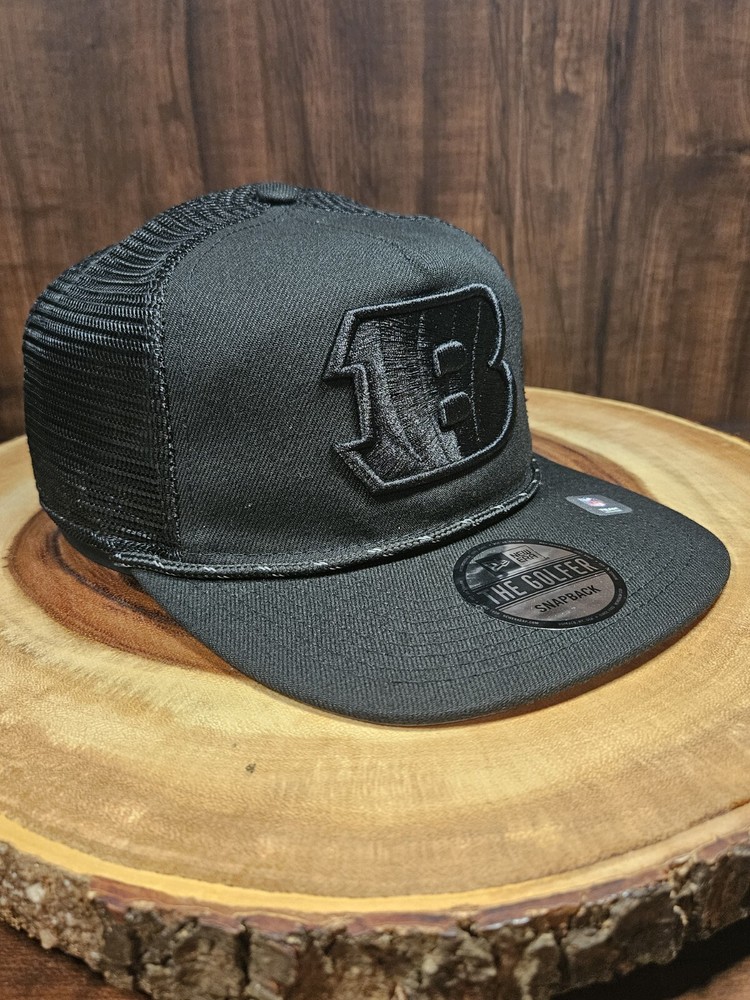 Cincinnati Bengals NFL Black The Golfer Rope Snapback Adjustable Hat by New Era