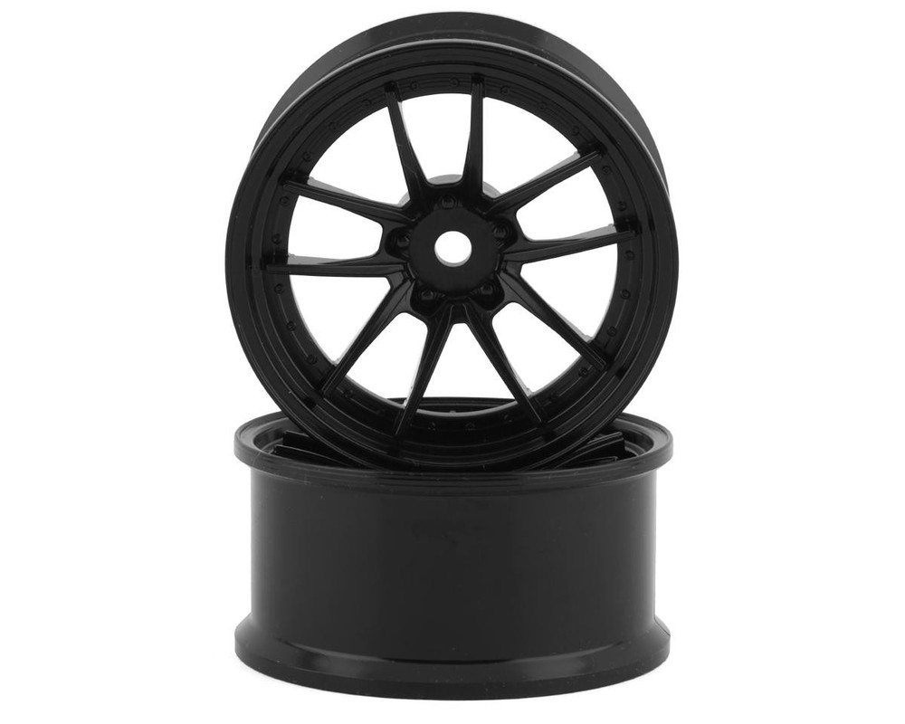 RC Art SSR Reiner Type 10S 5-Split Spoke Drift Wheels (Black) (2)