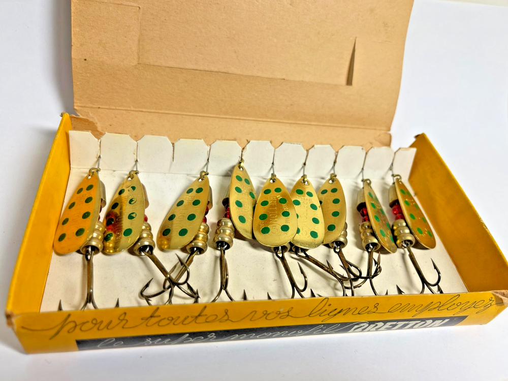 Daiwa Bretton Spinner #5 (11g) Green/Gold 9pcs Vintage