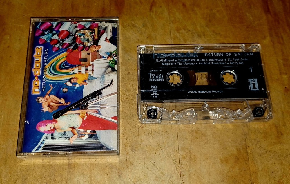 NO DOUBT Return of Saturn Vintage 2000 Cassette Tape Rare Ska Alternative Rock