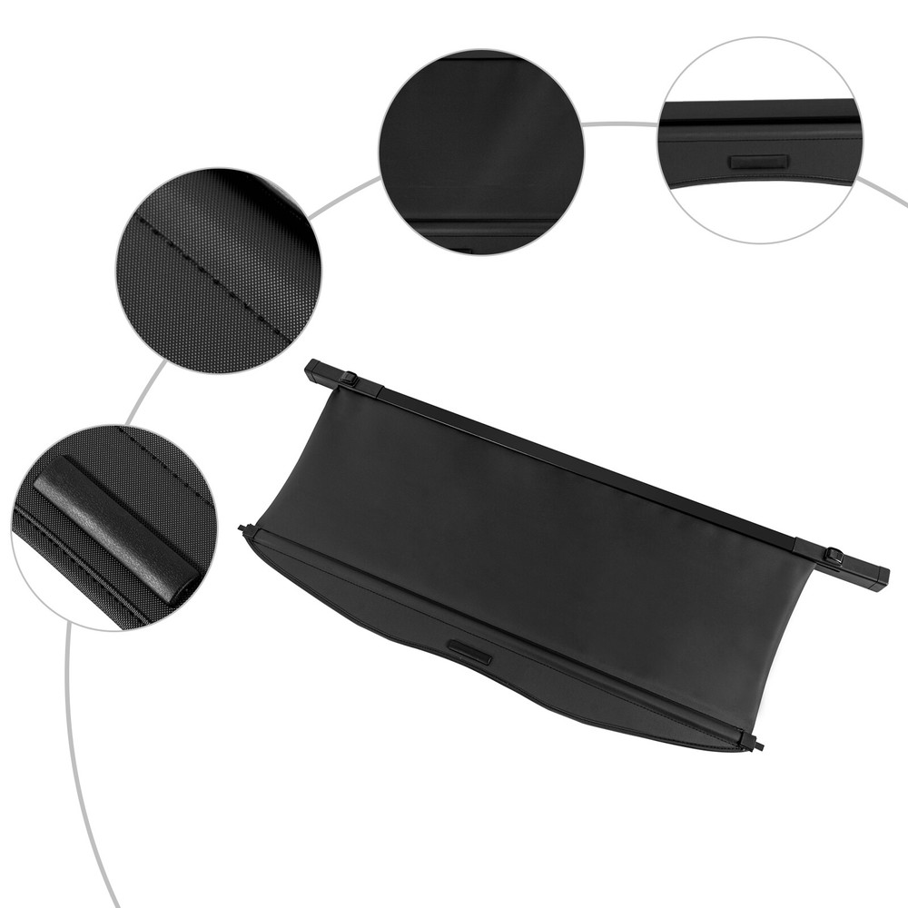 For 2020-22 Toyota Highlander Retractable Trunk Cargo Cover Luggage Shade Shield