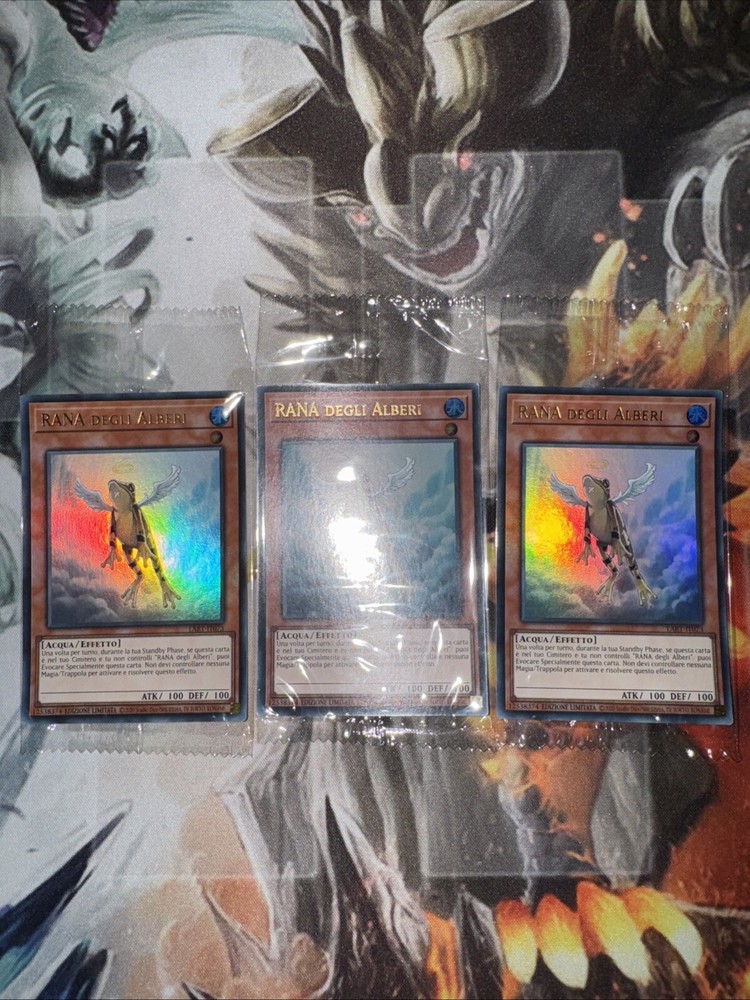3x Treeborn Frog LART-IT073 Sealed Yugioh Promo Playset