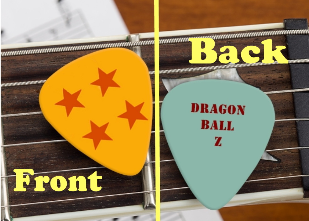 Dragon Ball Z Set of 3 premium Promo Guitar Pick Pic