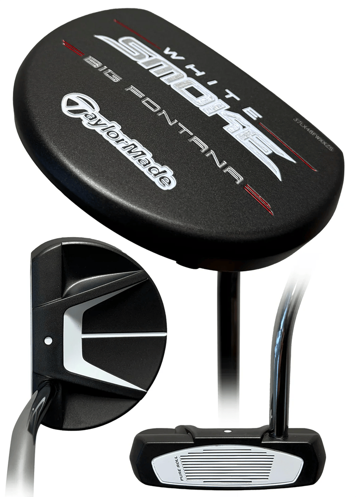 NEW LEFTY TaylorMade White Smoke Big Fontana Putter, Single Bend, Choose Length