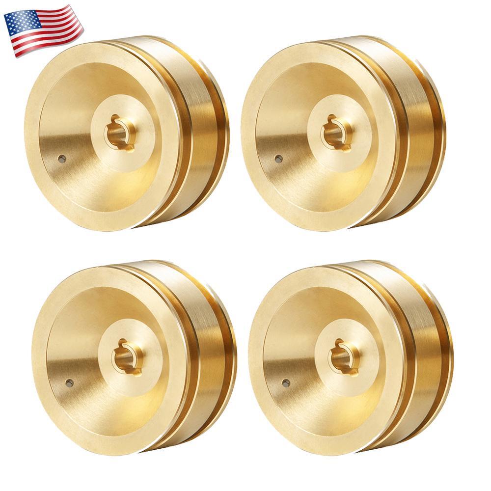 2/4x Brass RC Wheel Weight For RC Axial SCX24 Deadbolt C10 Bronco JLU Gladiator