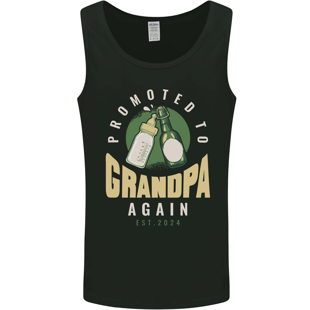 Promoted to Grandpa Est. 2024 Mens Vest Tank Top