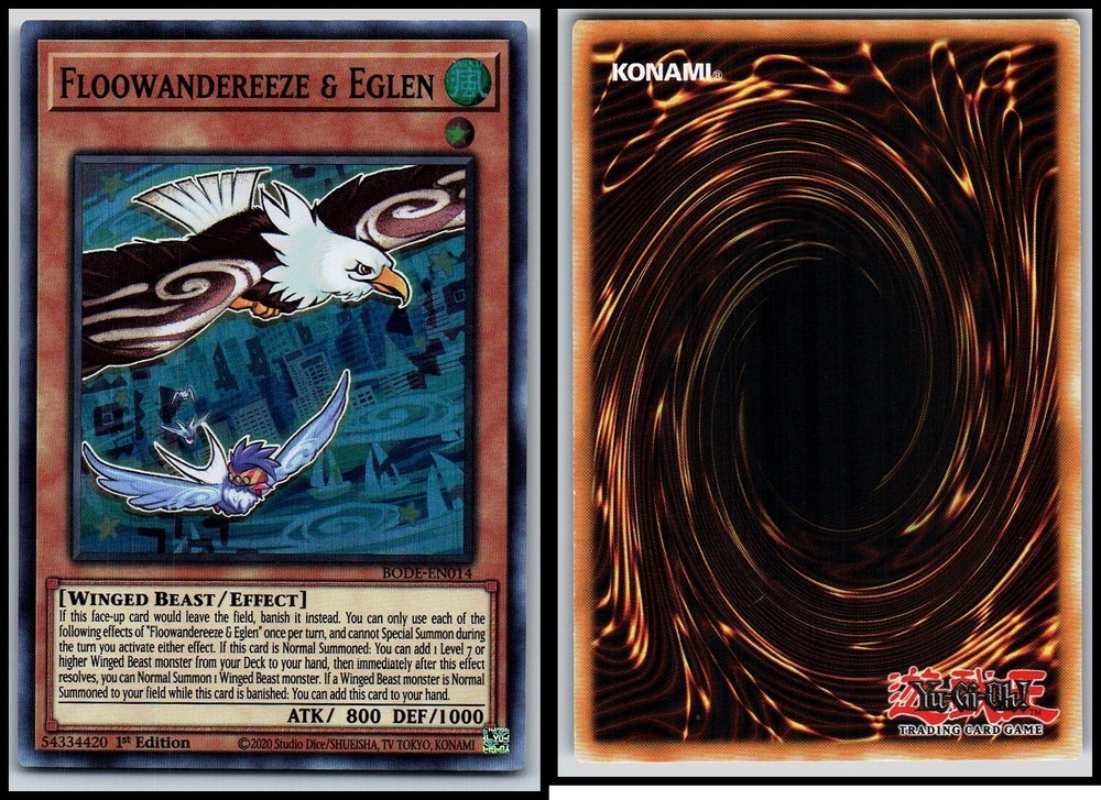 Floowandereeze & Elgen Bode-EN014 1st Edition Foil Yugioh Card