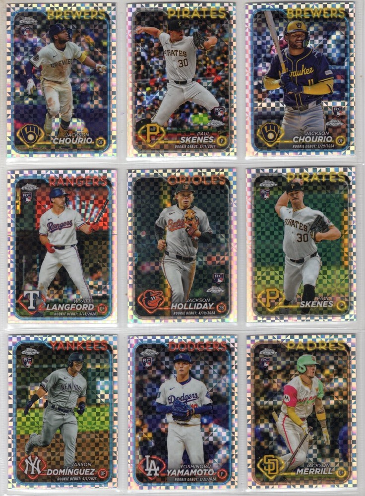 2024 Topps Chrome Update X-Fractors Singles *You Pick From List* (USC1-USC200)