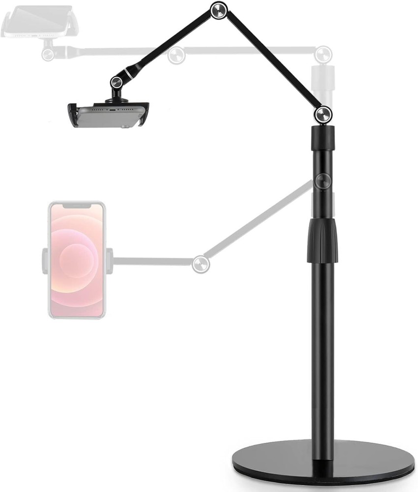 Adjustable 360-Degree Tablet Phone Stand with Height Control  