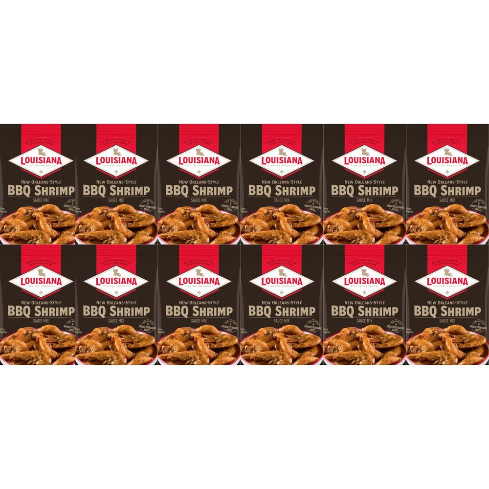 Spicy BBQ Shrimp Sauce Mix 1.5 Oz Pack of 12 for Grilling