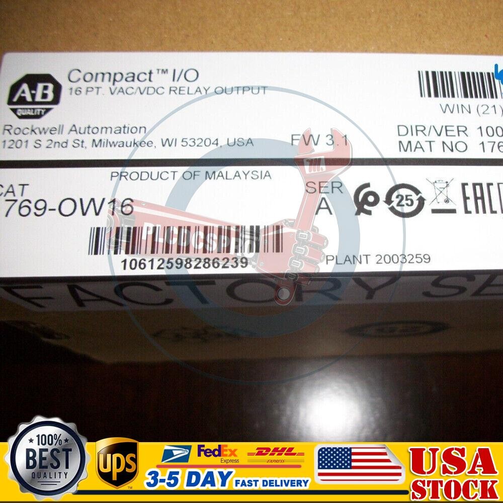 Allen Bradley 1769-OW16 / A Compact I/O Relay Output. Factory Sealed