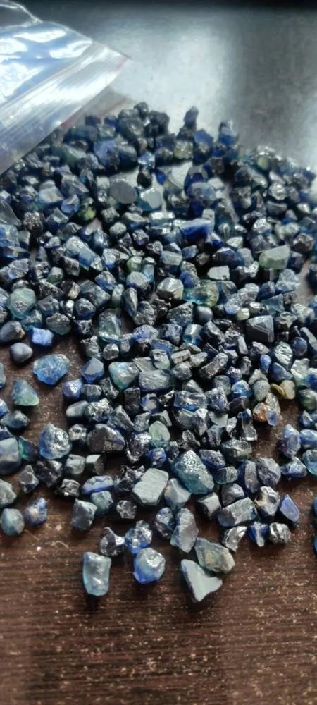 Australia Natural Blue Sapphire Rough Raw Precious Loose Gemstone 50 Pcs 4-8 mm