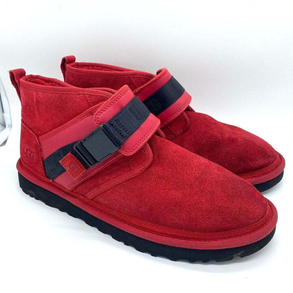 UGG Men's size 13 Neumel Snapback Samba Red Slipper Short Chukka Boot Shoes