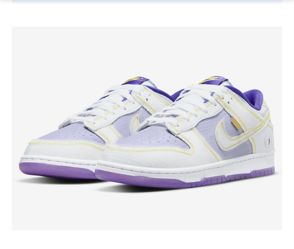 NIKE Men 9.5US Union Dunk Low Passport Pack Court Purple Dj9649-500