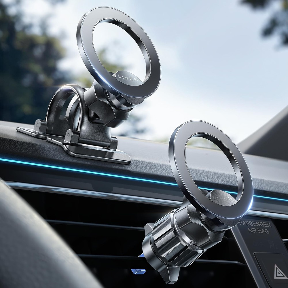 for MagSafe Car Mount, Upgrade 2026 Ultra Magnets Magnetic Phone Holder for Y...