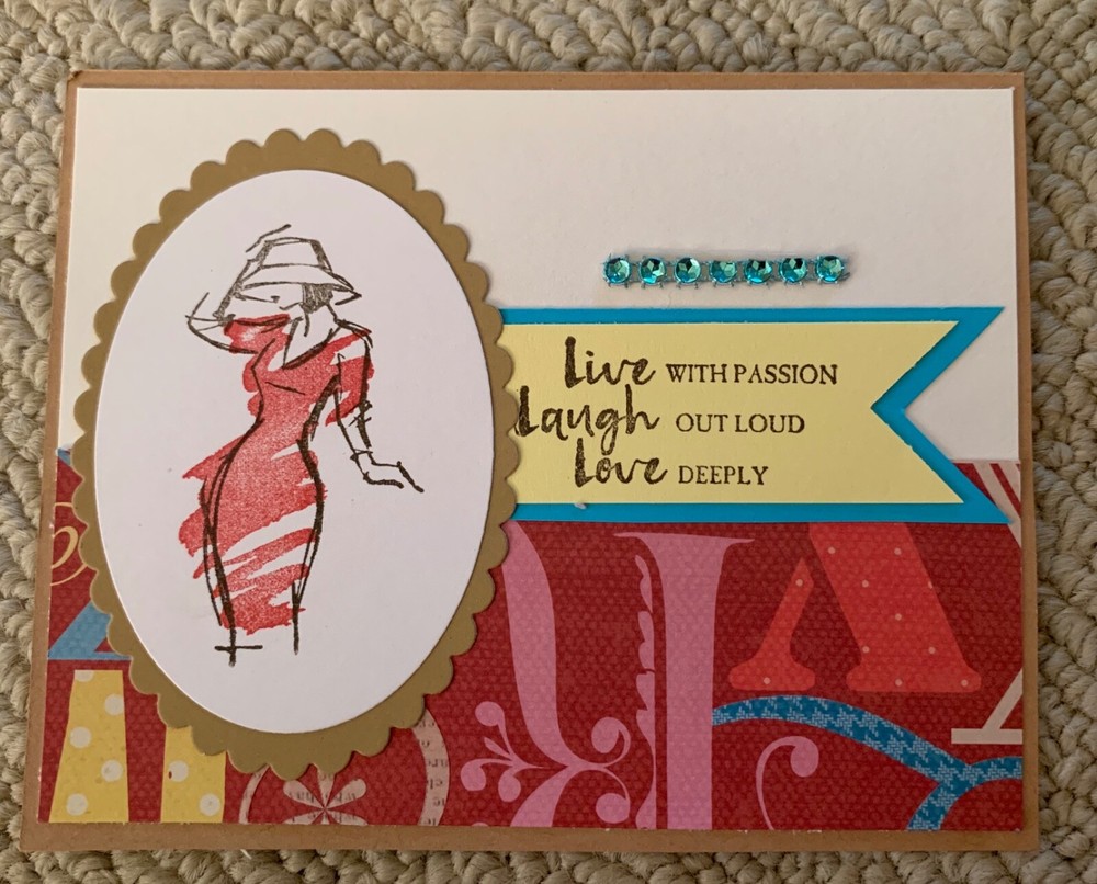 Beautiful you Birthday live laugh love card kit of 6 made w/ Stampin' Up!