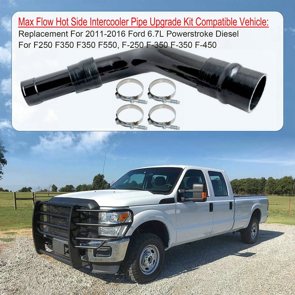 6.7L Powerstroke Hot Side Intercooler Pipe Kit for 11-16 Ford F250 F350