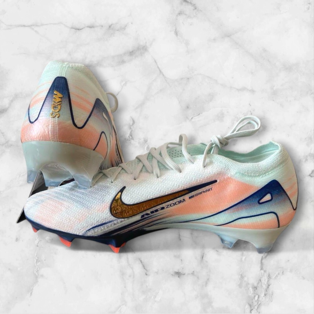 Nike Zoom Mercurial Vapor 16 Elite FG Soccer Cleats US 9.5 Green/Gold/Crimson