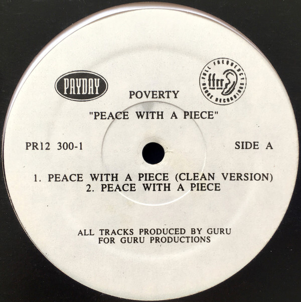Poverty - Peace With A Piece - Used Vinyl Record 12 - Promo - T16280A