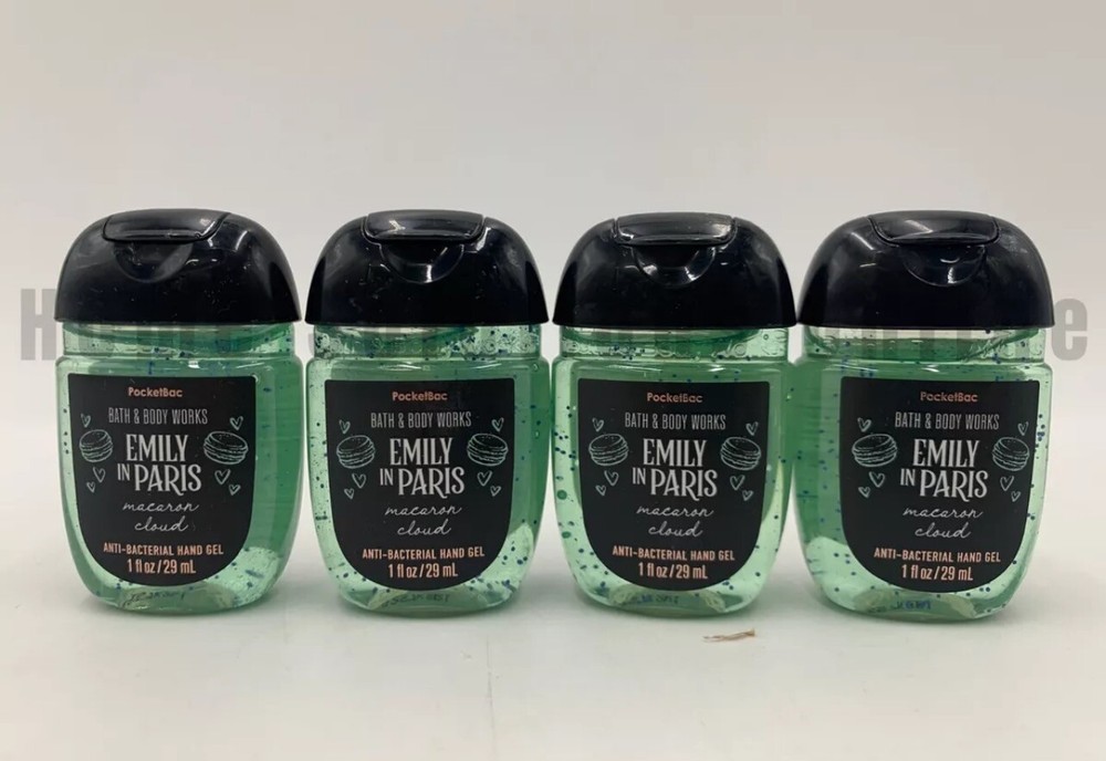 4 Bath Body Works MACARON CLOUD PocketBac Sanitizers Limited Emily In Paris line