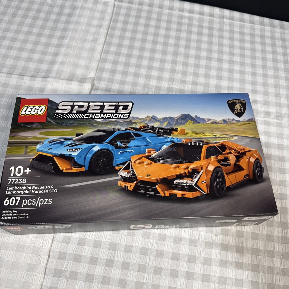 LEGO Speed Champions Lamborghini Revuelto & Huracán STO Set 77238 - 607 Pcs New