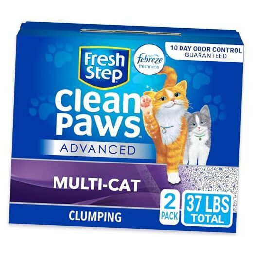 Cat Litter With Febreze Freshness, Advanced Multi-Cat Low-Tracking Clean Paws