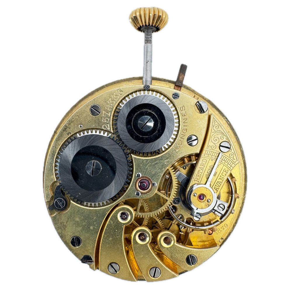 Antique 37mm Longines Cuervo Y Sobrinos Mechanical Pocket Watch Movement 18.79