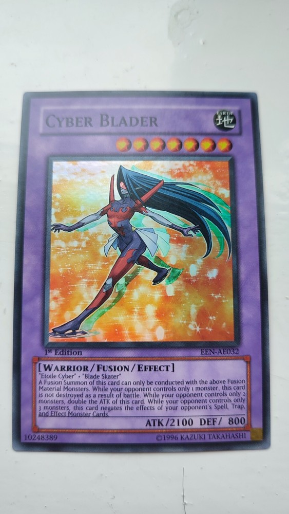 Cyber Blader EEN-AE032 1st Edition Super Rare Yugioh Trading Card-image