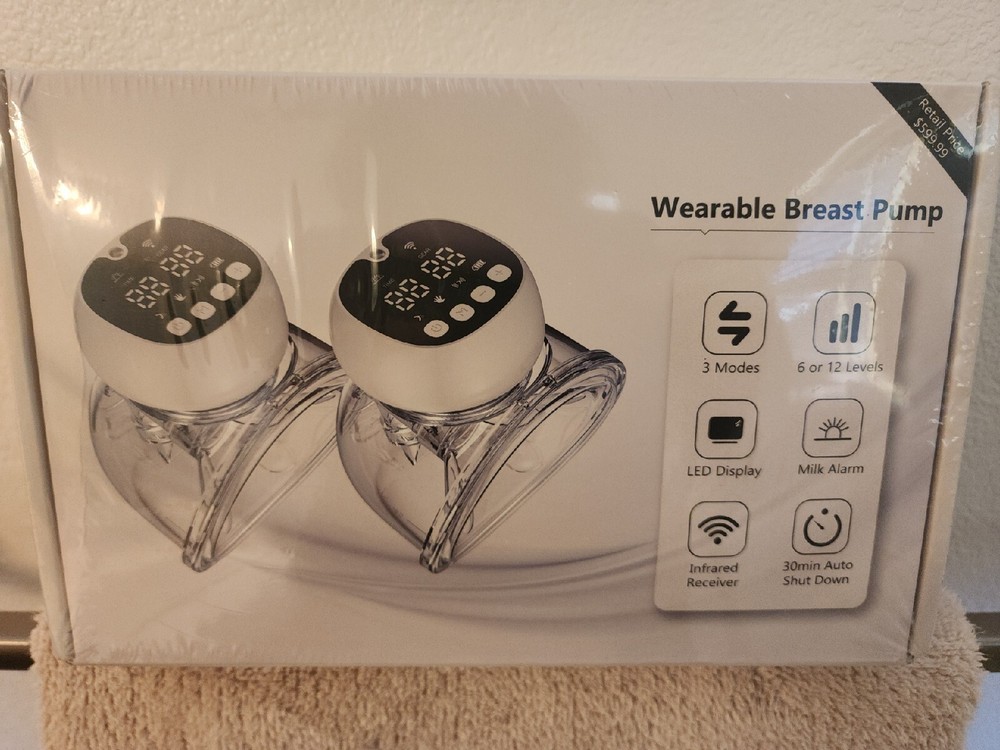 Wireless Double Electric Breast Pump New In Box-image