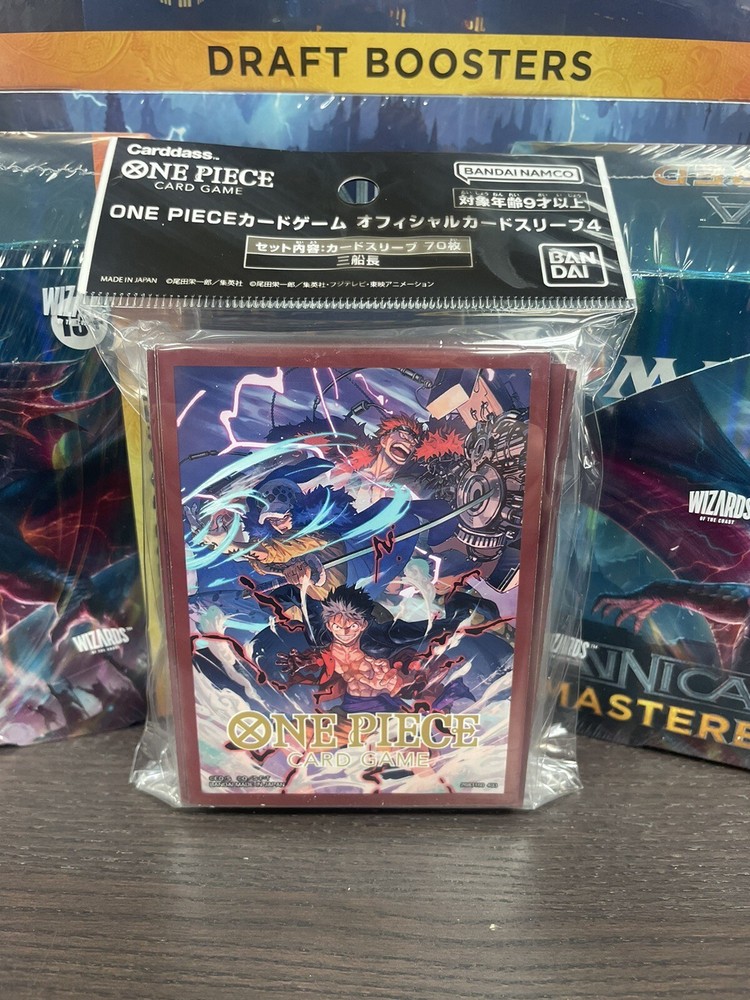 Three Captains 70 Sleeves ONE PIECE Card Game Official Ver 4 Bandai JP - Luffy