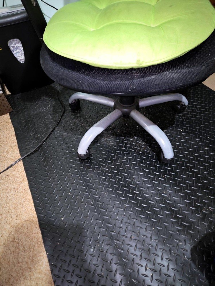 Heavy Duty Rubber Flooring Roll Thickened Protector Mat for Garage Warehouse Gym