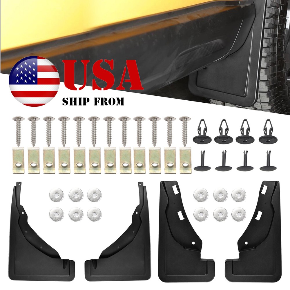 4X For Ford Bronco Sport 2021-2025 Splash Guard Fender Mud Flap Guard Mudguards