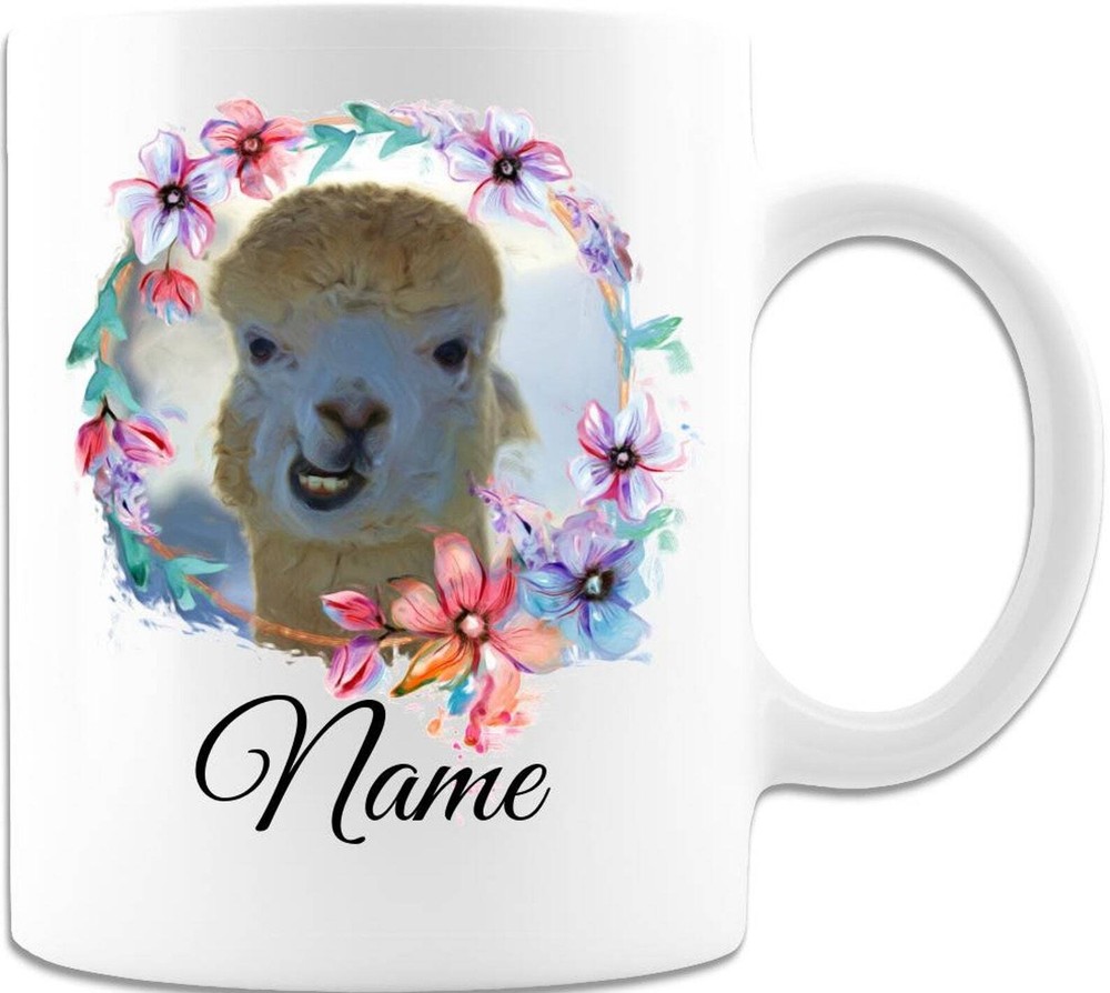 Funny Llama Alpaca Coffee Mug Cute Gift Idea