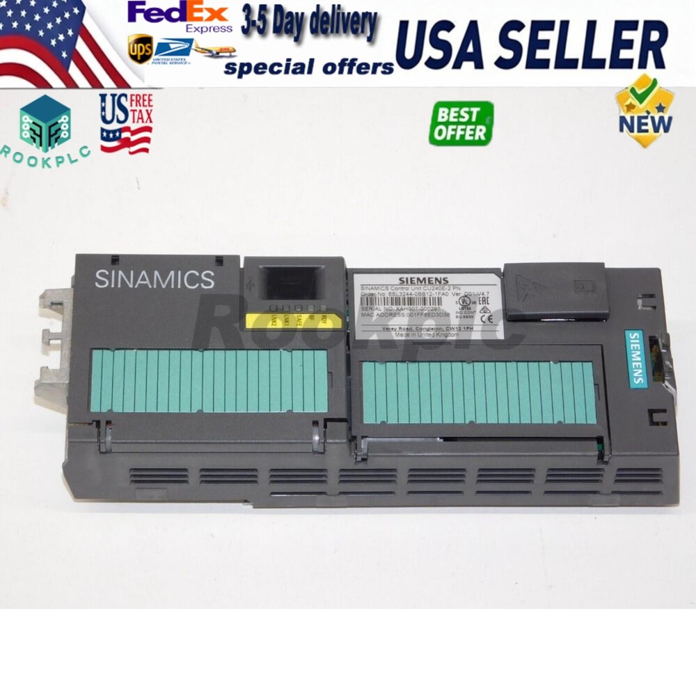 New Siemens 6SL3 244-0BB12-1FA0 6SL3244-0BB12-1FA0 G120 CONTROL UNIT CU240E-2 PN