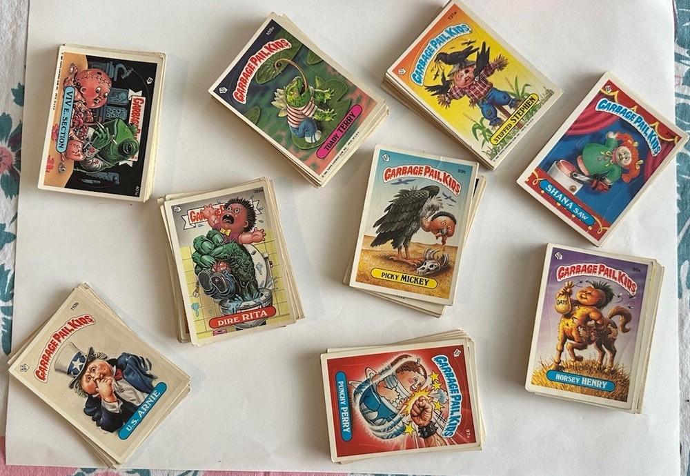 Vintage 80s Topps Garbage Pail Kids Trading Cards / Stickers - Lot Of 162  10oz