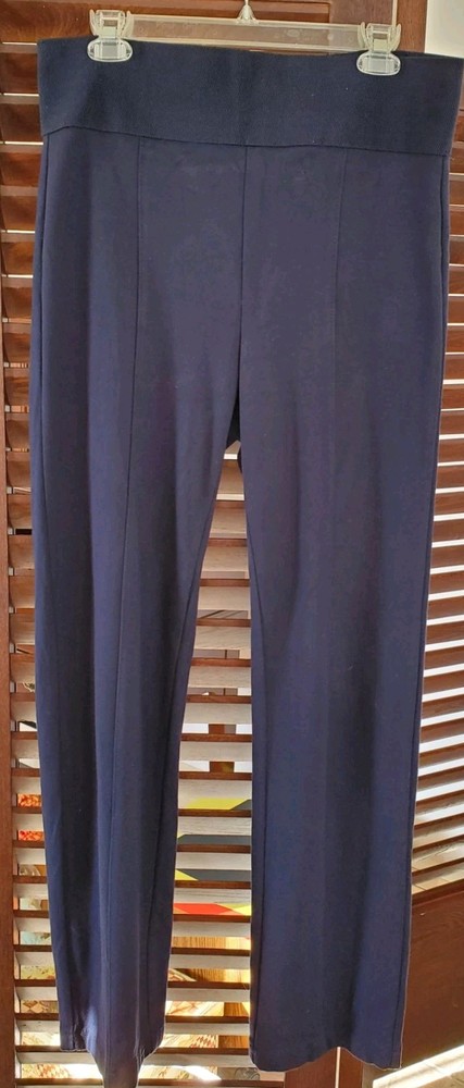 Gloria Vanderbilt Navy Blue Elastic Waist Slacks for Comfort & Style