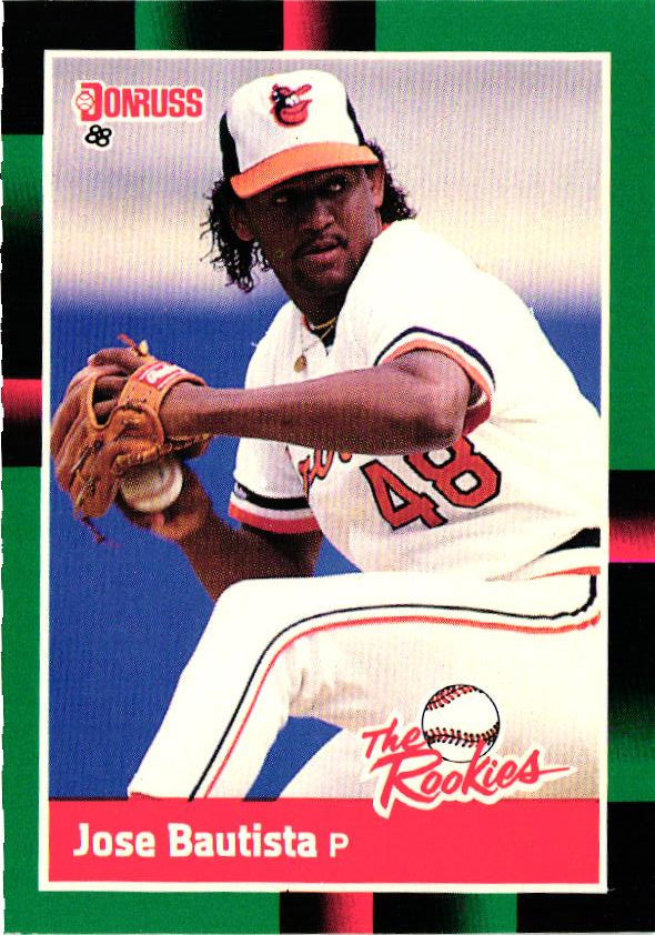 1988 Donruss The Rookies Jose Bautista RC #41 Baltimore Orioles