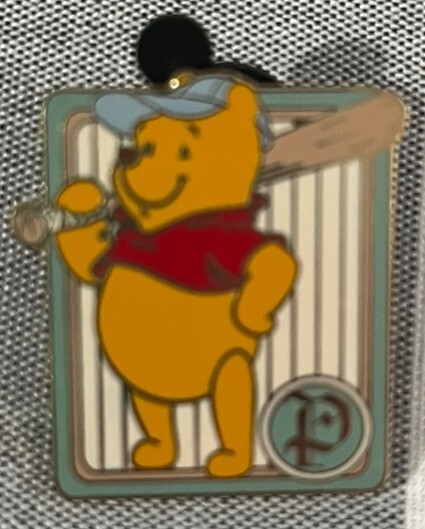 Disney WDW cast lanyard lot of 5 Winnie the Pooh baseball pins