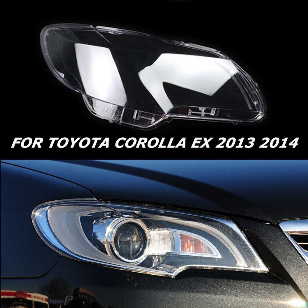 Right Side Fit Toyota Corolla EX 13-14 Headlamp Cover Lampshade Headlight Lens