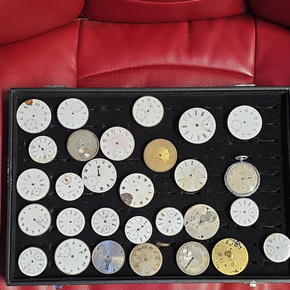 Lot of Assorted Mechanical Manual Watch Movements and Dials Mixed