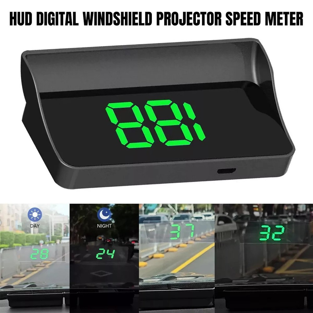 Digital HUD Speedometer MPH Car Head Up Display GPS Speed Meter windscreen